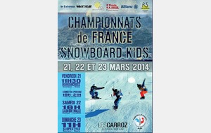 Liste des qualifiés aux championnats de France Kids 2014