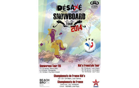Classements du Kids Freestyle Tour Désaxé 2014